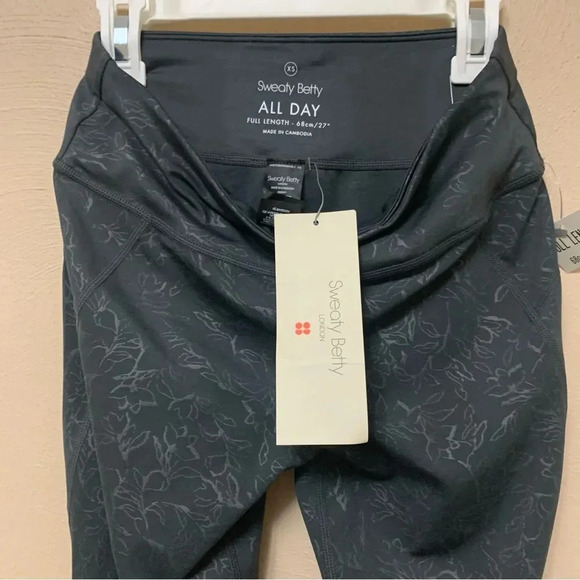 Sweaty Betty AlI Day Emboss Full Length Leggings Size XS NWT New - Picture 7 of 13
